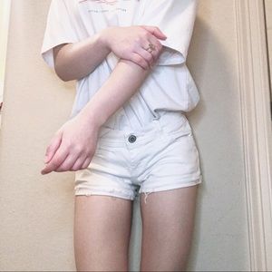 low cut mini jean shorts